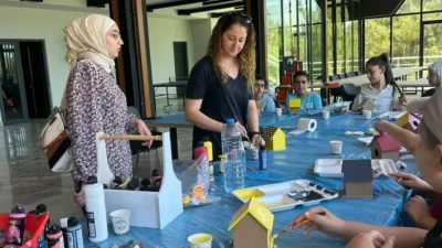 Gaziantep Büyükşehir Belediyesi, çocukların matematiği doğayla iç içe ve uygulamalı