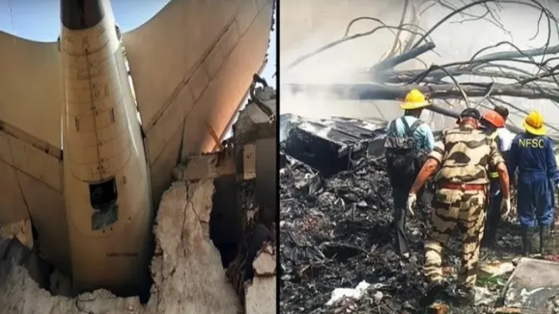 Hindistan’ın Ahmedabad kentinden Londra’ya gitmek üzere havalanan Air India’ya ait