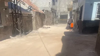 Gaziantep’in Cengiz Topel Mahallesi’nde 10 gün önce tamamlanan doğalgaz altyapı