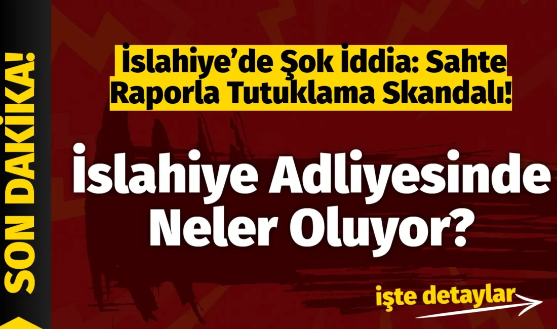 İslahiye’de Şok İddia: Sahte Raporla Tutuklama Skandalı! MHP İlçe Başkanı ve eşi hakkında “sahte raporla haksız tutuklama”