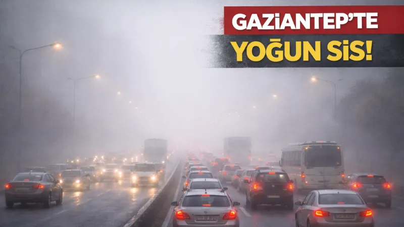 Gaziantep Sürücüleri Dikkat! Yoğun Sis ve Yağış Trafiği Olumsuz Etkiliyor Gaziantep'te iki gündür etkili olan yoğun sis ve sağanak yağış,