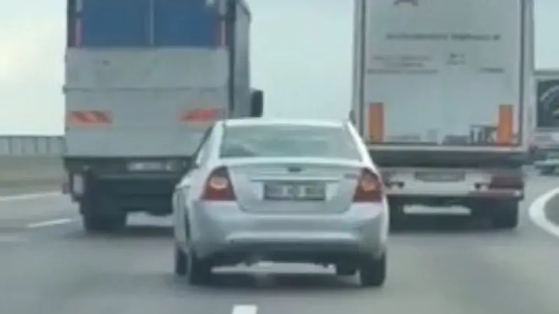 Gaziantep’te otoyolda trafiği tehlikeye düşürerek makas atan sürücüye Jandarma ekiplerinden