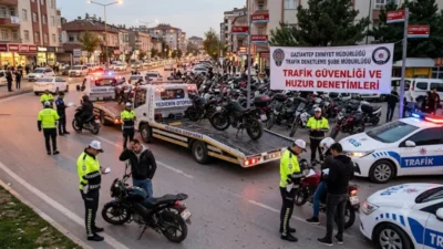 Trafik Denetleme Şube Müdürlüğü ekipleri, Gaziantep genelinde kent huzurunu ve