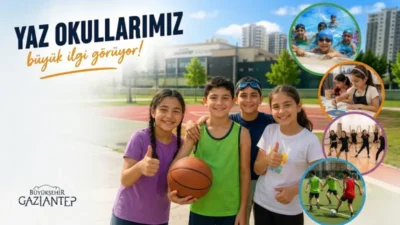 Gaziantep Büyükşehir Belediyesi tarafından düzenlenen yaz okulları, bu yıl da